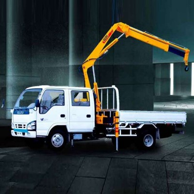 New condition SQ3.2ZK2 3.2 ton Truck mounted crane  with  knuckle boom for sale